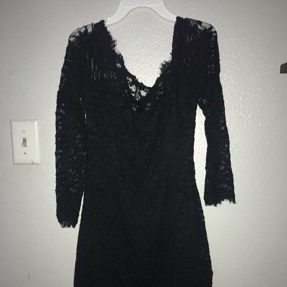 Black lace dress